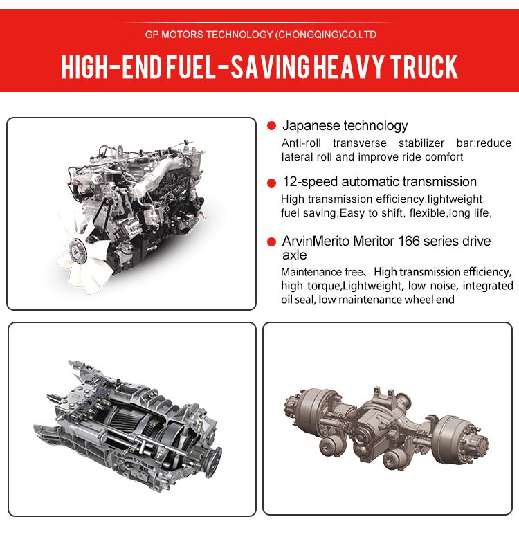 Heavy-duty truck enginediesel 6x4 manual transmission cargo truck for sale