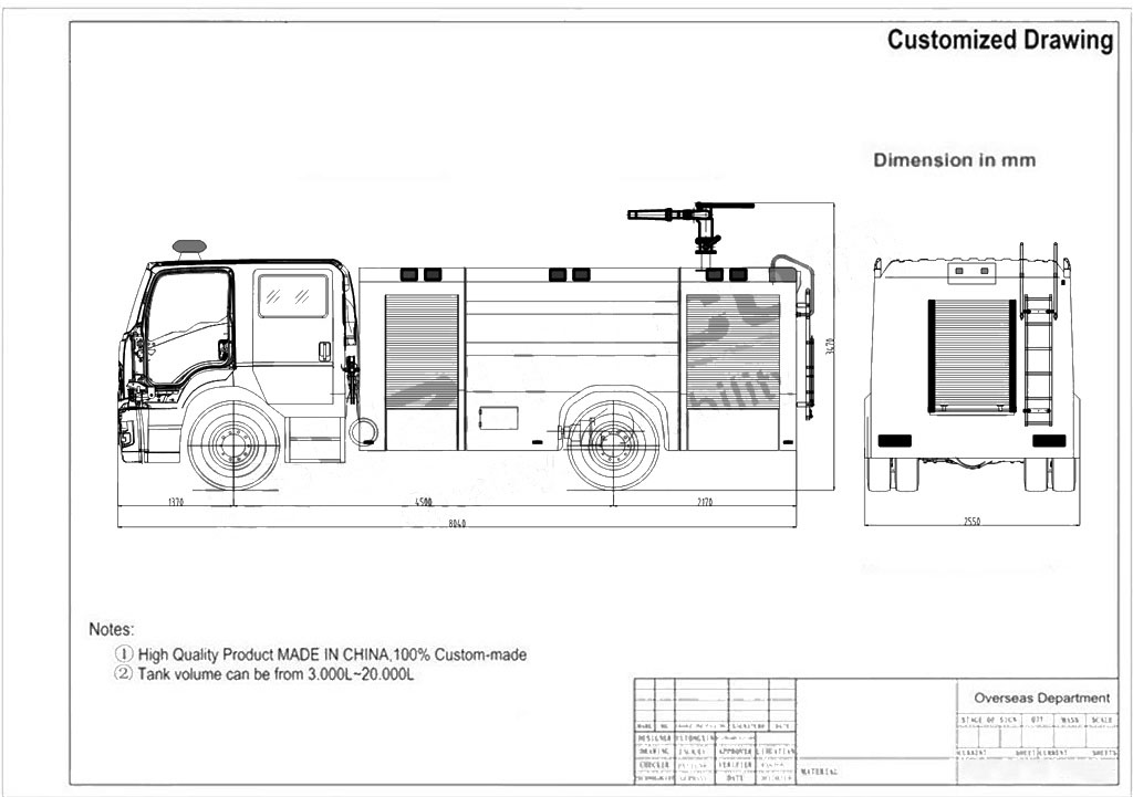 Isuzu FVR Emergency Rescue Fire Truck