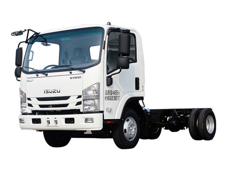 ISUZU NKR55 elf truck chassis 4x2 4KH1 engine 4 tons vegetables transport cargo mini trucks for sale, big capacity